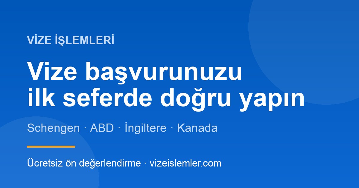 Vize işlemleri logosu